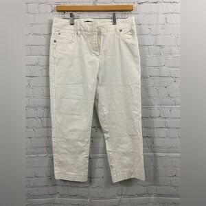 Zac & Rachel White Capri Pants Womens Size 10